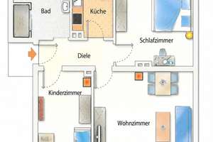 Erstbezug nach umfangreicher Sanierung - 3-Zimmer-Wohnung in Solingen-Gräfrath – Die vollständige Adresse der Immobilie erhältst du vom Anbieter., 42653 Gräfrath, Solingen – Vorschaubild 6