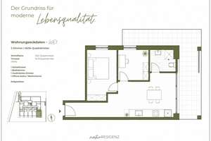 STEGLITZ: WOHNEN im GRÜNEN: ERSTBEZUG im LUXUS Neubau: QNG und KFW: 2-Zi-Whg mit RIESEN ECK-Terrasse – Die vollständige Adresse der Immobilie erhältst du vom Anbieter., 14195 Dahlem, Berlin – Vorschaubild 14