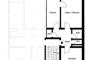 Schöne Wohnung in zentraler Lage mit Loggia und Balkon – Ellerstraße 217, 40227 Oberbilk, Düsseldorf – Vorschaubild 7