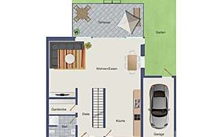 Modernes Einfamilienhaus mit Garten und Garage/Stellplatz in Düsseldorf-Lörick – Kaarster Weg 24a, 40547 Lörick, Düsseldorf – Vorschaubild 7