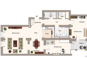 Stilvolle Altbauwohnung auf 108 m² Wohnfläche mit zwei Balkonen für Eigennutzer oder Anleger – Die vollständige Adresse der Immobilie erhältst du vom Anbieter., 14469 Nauener Vorstadt, Potsdam – Vorschaubild 9