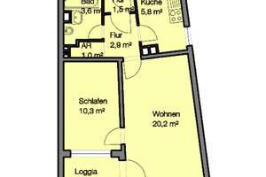 Mit kleiner Loggia - Gemütliche 2 Zimmerwohnung in Sündersbühl – Nansenstr. 21, 90439 Sündersbühl, Nürnberg – Vorschaubild 11