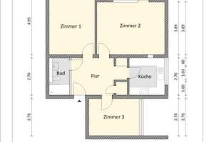 hwg- Schöne 3-Zimmerwohnung  zu vermieten! – In der Delle 16, 45529 Hattingen – Vorschaubild 3