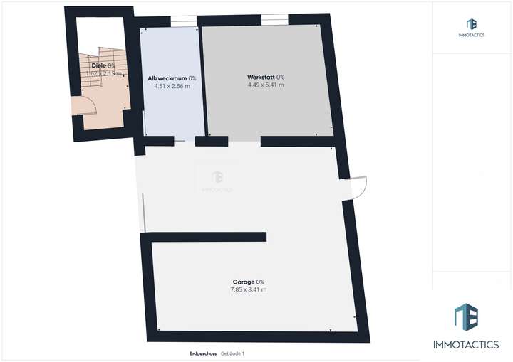 Grundriss, Haus 2, Garage