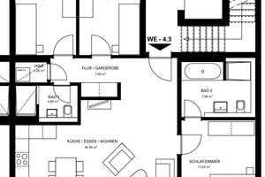 Wunderschöne 4-Zimmer-Wohnung im ruhigen Hinterhof am Zoopark (Neubau) – Die vollständige Adresse der Immobilie erhältst du vom Anbieter., 40239 Düsseltal, Düsseldorf – Vorschaubild 24