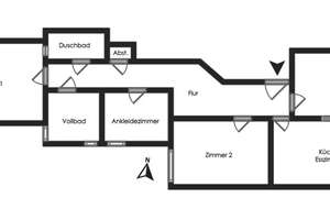 4-Zimmer-Altbau in Uhlenhorst – Die vollständige Adresse der Immobilie erhältst du vom Anbieter., 22085 Uhlenhorst, Hamburg – Vorschaubild 3