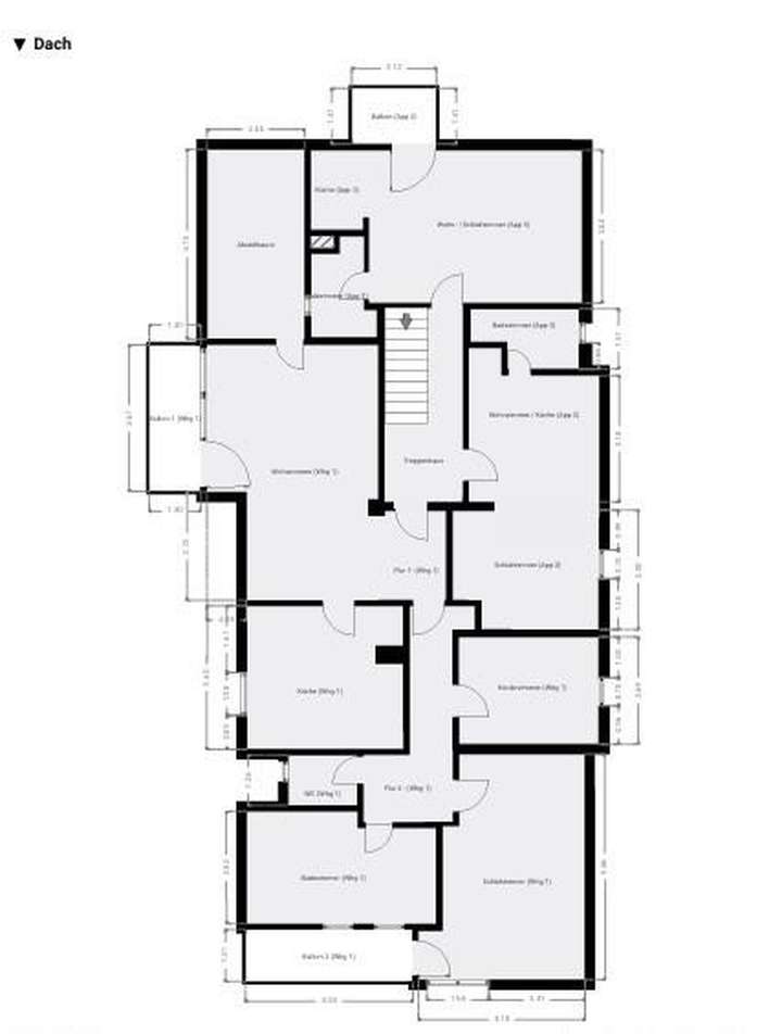 Grundriss DG-Wohnung