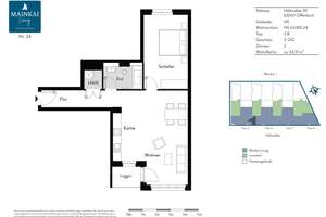 Moderne 2-Zimmerwohnung mit Einbauküche und Loggia. – Hafenallee 39, 63067 Kaiserlei, Offenbach am Main – Vorschaubild 10
