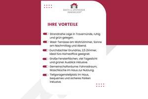 Charmante Eigentumswohnung mit sonniger West-Terrasse in Travemünde! – 23570 Travemünde, Lübeck – Vorschaubild 2