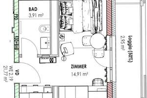 Nur für Studenten! Top Ausstattung in Top Lage – Hofgartenweg 14, 93051 Kumpfmühl-Ziegetsdorf-Neuprüll, Regensburg – Vorschaubild 6