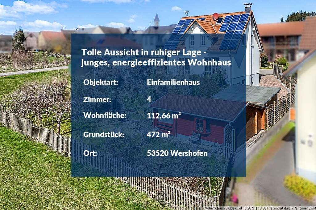 Immobilie in Wershofen - Tolle Aussicht in ruhiger Lage mit stilvoll angelegtem Garten - junges, energieeffizientes Wohnhaus - Bild 1