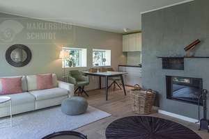 hochwertige 3 Zimmer Eigentumswohnung mit Kamin und Zugang zum Brabandkanal in Hamburg Alsterdorf