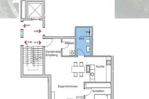 Besonders, außergewöhnliche und hochmoderne Mietwohnung (82,06 m²) – Wittener Straße 23C, 45527 Hattingen – Vorschaubild 2