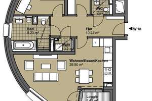 LIST-PELIKAN | NEUBAU | hochwertige 3-Zimmer-Wohnung mit Loggia und Einbauküche – Klopstockstr.  54, 30177 List, Hannover – Vorschaubild 12
