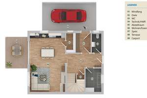 Erstbezug! Neubau von vier Doppelhaushälften in Bogen – Die vollständige Adresse der Immobilie erhältst du vom Anbieter., 94327 Bogen – Vorschaubild 3