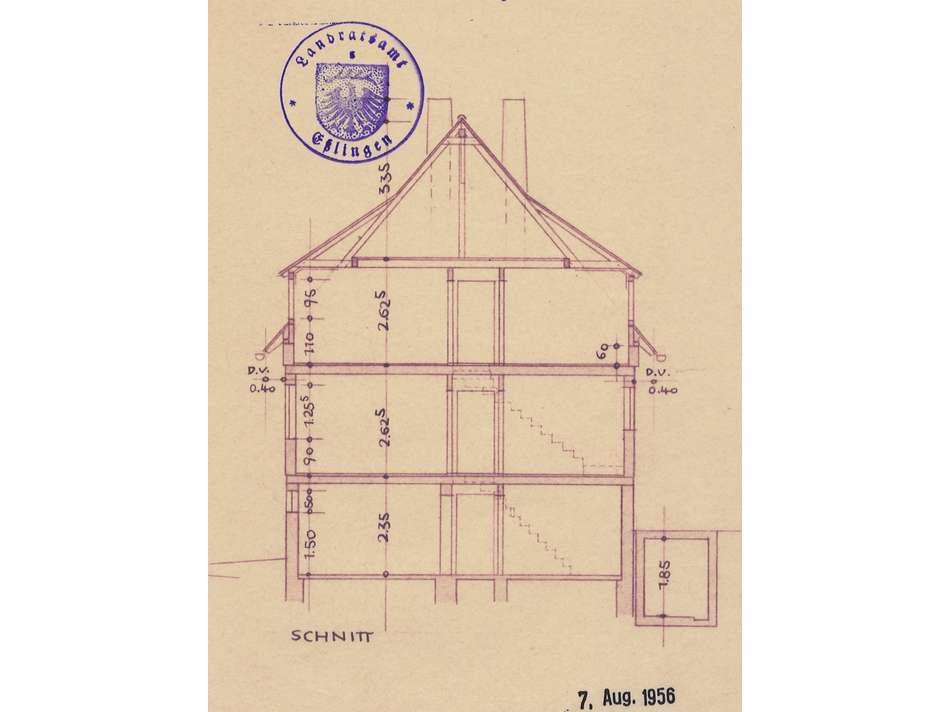 Gebäudeschnitt Wohnhaus
