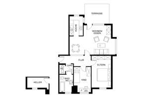 Kohlscheid – Gut vermietete 3-Zimmer-Wohnung mit Garten