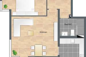 Gemütliche 2-Zimmer-Wohnung mit Balkon und viel Wohnqualität – Gärtnerstraße 31c, 86161 Wolfram-und Herrenbachviertel, Augsburg – Vorschaubild 7