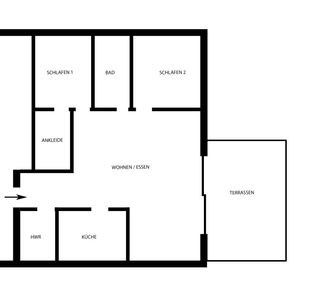 Gepflegte 3-Zimmer-EG-Wohnung mit Terrasse in Iffezheim