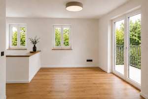 AIGNER - Sonnige 3-Zimmer Gartenwohnung mit Balkon und vielseitigem Raumangebot – Die vollständige Adresse der Immobilie erhältst du vom Anbieter., 80689 Blumenau, München – Vorschaubild 1
