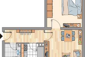 Demnächst frei! 2-Zimmer-Wohnung in Essen Frohnhausen – Langfuhrer Straße 7, 45145 Frohnhausen, Essen – Vorschaubild 7