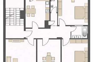 Moderne 4 Zimmer-Wohnung++ WG geeignete Wohnung++Küche++Loggia – Die vollständige Adresse der Immobilie erhältst du vom Anbieter., 75177 Nordstadt, Pforzheim – Vorschaubild 11