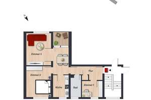 Schöne 3-Zimmer-Wohnung mit Balkon // 3.OG , Links – Schlesierweg 52, 38440 Laagberg, Wolfsburg – Vorschaubild 7
