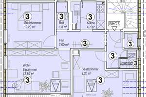 Erstbezug nach Sanierung: schöne 3-Zimmer-Dachgeschosswohnung in Stuttgart Stammheim – Bläulingweg 14, 70439 Stammheim-Mitte, Stuttgart – Vorschaubild 12