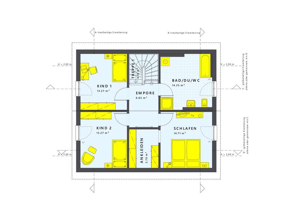 Familienfreundlicher Grundriss