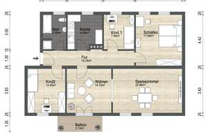 4-Zimmer-Wohnung am Steimker Berg mit EBK und Balkon – Alte Landstraße 22, 38446 Steimker Berg, Wolfsburg – Vorschaubild 13