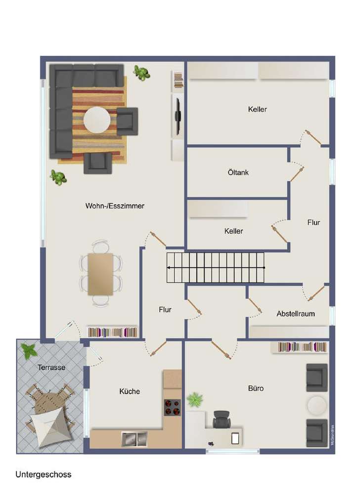 Illustration Grundriss UG