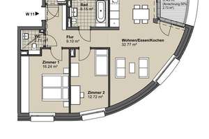 LIST-PELIKAN | ERSTBEZUG | hochwertige 3-Zimmer-Wohnung mit Loggia - Einbauküche auf Wunsch – Klopstockstr.  54, 30177 List, Hannover – Vorschaubild 12