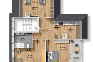 Zweifamilienhaus mit ca. 350,00 m², Doppelgarage, Kachelofen und Sauna in Witten-Bommerholz – Die vollständige Adresse der Immobilie erhältst du vom Anbieter., 58452 Herbede, Witten – Vorschaubild 41