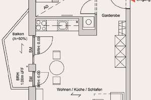 Endlich Zuhause: individuelles 1-Zimmer-Appartment mit Einbauküche und Balkon im Erstbezug – Atriumstraße 5, 4315 Neustadt-Neuschönefeld, Leipzig – Vorschaubild 7