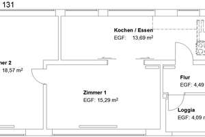 Charmante 2 ZKB mit Loggia! – Gudensberger Straße 2, 34127 Rothenditmold, Kassel – Vorschaubild 2