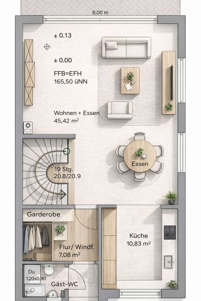 Immobilie in Wachenroth - Alles drin, alles neu: KfW-55 Doppelhaushälfte in Wachenroth!!!! - Bild 2