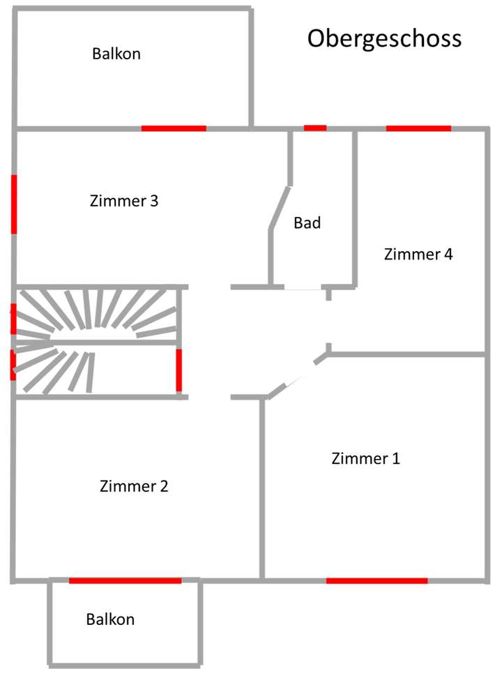 Grundriss Obergeschoss