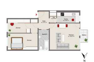 Investment mit Weitblick – 3-Zimmer-Wohnung in gefragter Lage mit Potenzial – Die vollständige Adresse der Immobilie erhältst du vom Anbieter., 80687 Friedenheim, München – Vorschaubild 10