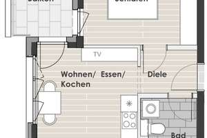 Lust auf Veränderung: durchdachte 2-Zi.-Wohnung mit EBK und Balkon – Von-Hünefeld-Straße 24, 89231 Neu-Ulm – Vorschaubild 8