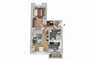 Ihre neue 2- Zimmer Wohnung mit WBS (100-140) – Am Alten Flugplatz 3, 10318 Karlshorst, Berlin – Vorschaubild 2