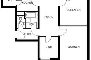 Grundsanierte, geräumige 2,5-Zimmer-Wohnung in München Hadern mit Einbauküche – 81375 Neuhadern, München – Vorschaubild 15