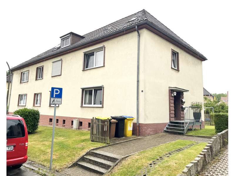 Erdgeschosswohnung mit Garten, Balkon & ausbaufähigem Trockenboden  in Dortmund-Müsersiedlung