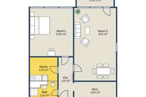 Seniorenfreundliche 2-Raum-Wohnung mit Balkon und Aufzug – Lene-Voigt-Str. 2, 4289 Probstheida, Leipzig – Vorschaubild 2