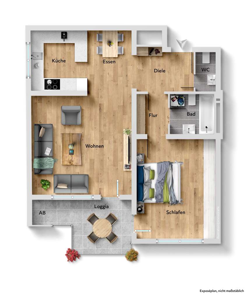 Immobilie in Meerbusch - **Langjährig vermietete 2-Zimmer-Wohnung mit Entwicklungspotenzial** - Bild 0