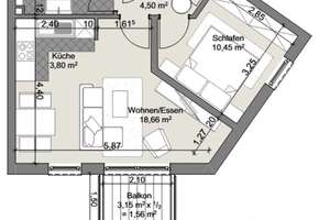 2- Zimmer Neubauwohnung in Bieber – 63073 Bieber, Offenbach am Main – Vorschaubild 11