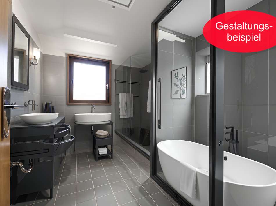 Badezimmer Gestaltungsbeispiel