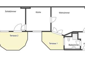 Bezugsfrei: 2-Zi.-Wohnung im Hinterhaus Hochparterre mit Terrasse in Innenstadtlage – Die vollständige Adresse der Immobilie erhältst du vom Anbieter., 39108 Stadtfeld Ost, Magdeburg – Vorschaubild 11