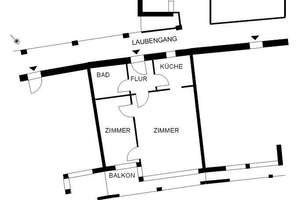 Renovierte 2-Zimmer-Wohnung mit Balkon - Wohnberechtigungsschein erforderlich! – Ernst-Waldau-Str. 90, 28239 Ohlenhof, Bremen – Vorschaubild 4
