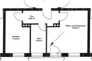 Nähe Hohenzollernplatz: Frisch sanierte, möblierte 2-Zimmer-Wohnung mit Südbalkon – Hohenzollernstraße 111, 80796 Neuschwabing, München – Vorschaubild 6