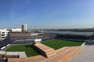 3 Zi Hafencity mit Balkon, TG-St.Platz, EBK, FBH, super Dachterrasse zur allg. Nutzung – Am Grasbrookpark 1, 20457 HafenCity, Hamburg – Vorschaubild 2